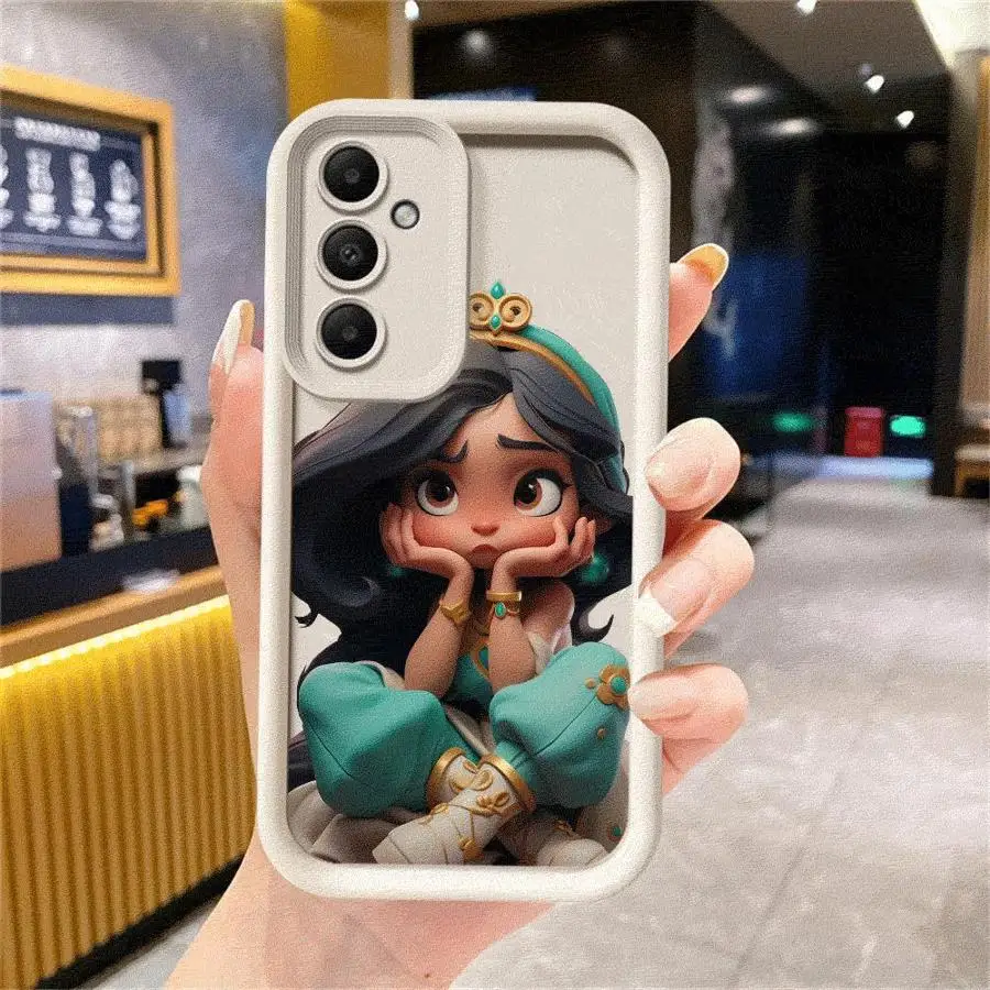 Case for Samsung A54 A52 A14 A53 A12 A13 A23 A71 A34 A51 A13 A33 A15 A32 A22 A55 A24 Silicone Phone Case Princess Bella Disney