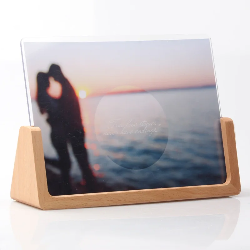 4 Pieces A6 100X150MM U Shape Table Price Label Holder Menu Paper Board Pet Baby Photo Frame Acrylic Sign Holder Display Stand