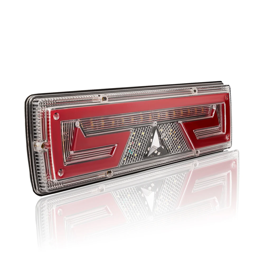 New Dynamic LED Truck Tail Light Turn Signal Rear Brake Lights Reverse Signal Lamp 12/24V Trailer Lorry Bus Caravan Camper Lamp