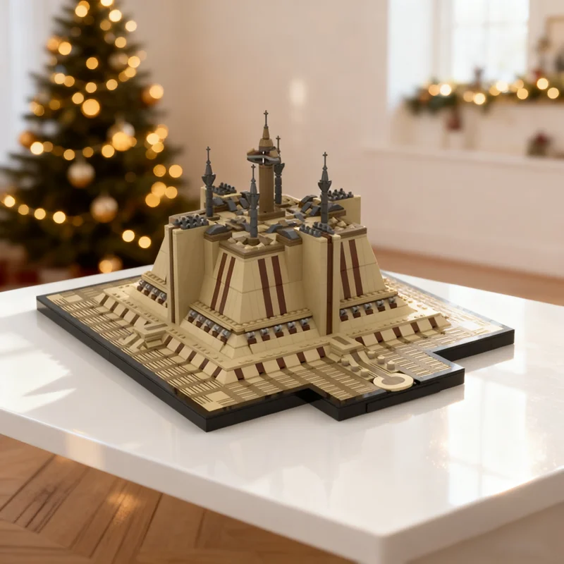 2546pcs MOC Coruscant Temple Architecture Style Space Battle Galaxy SciFi Model Building Blocks Design Collection Parts Toy Gift
