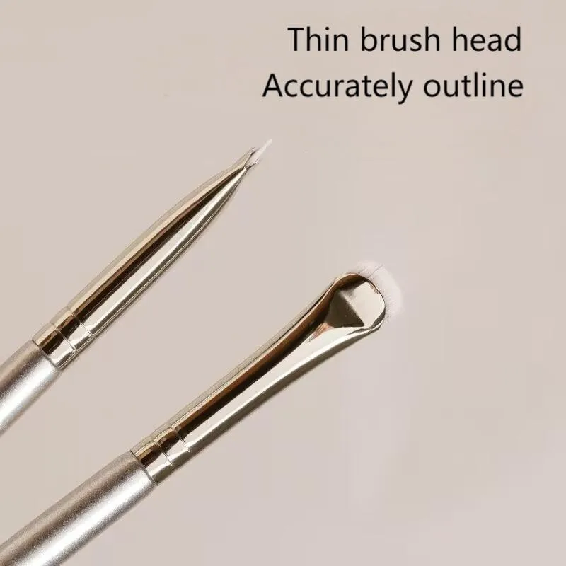 크레센트 아이라이너 브러쉬, 아이고살 브러쉬 하이라이트 브러쉬 아이 다운 투 디테일 아이섀도우 브러쉬 얇은 블레이드 눈꺼풀 메이크업 브러쉬