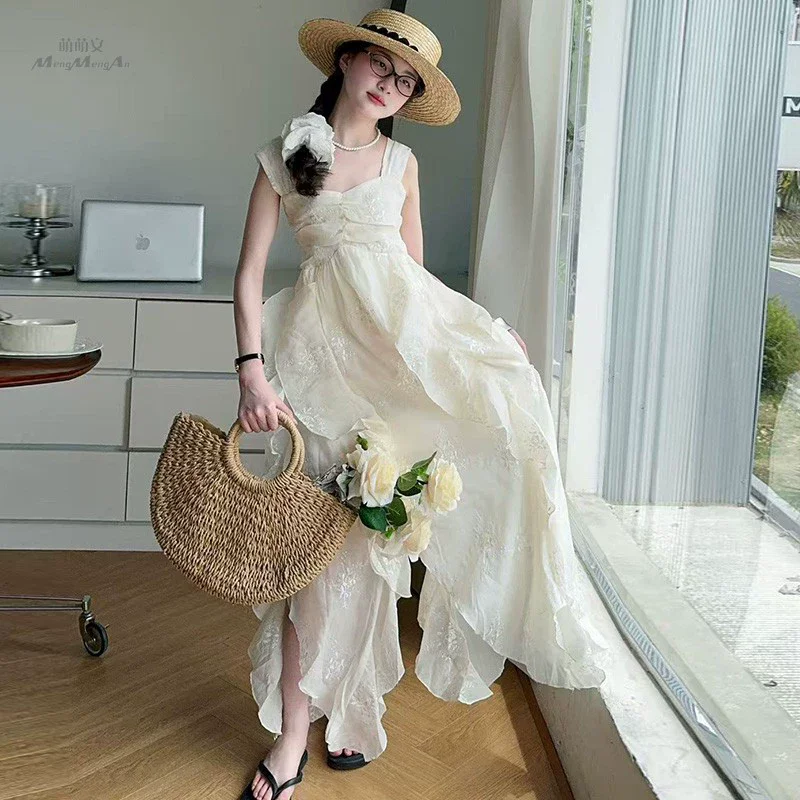 Children boutique Designer Long Dresses Kids Wear Teens New Girl's Adolescent Princess Skirt Dress Big Girl Clothes Costume