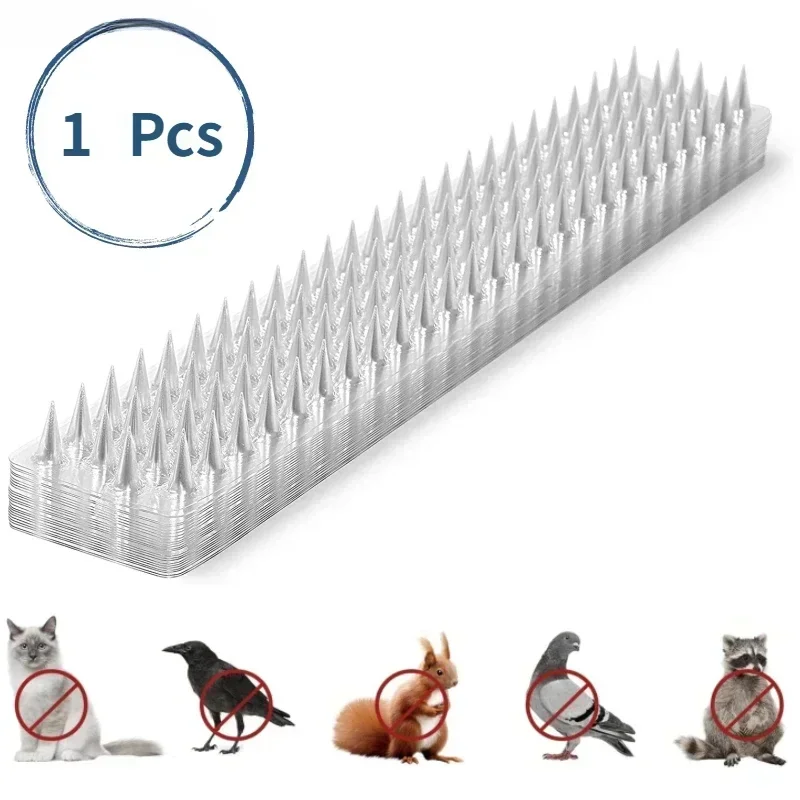 1Pc Plastic Bird Repeller Spikes Fence Wall Cat Anti Pigeon Spikes Anti-bird Outdoor Squirrel Garden Fences Animal Repellent