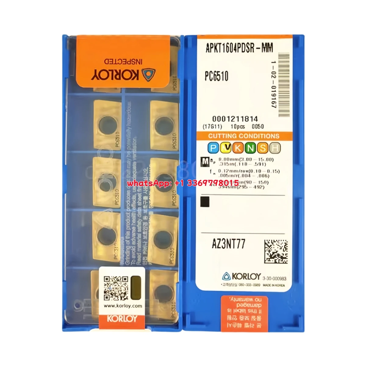 كورلي 100% أصلي APKT APMT APKT1604 APMT0602 160430   1604 PDSR-MM R-MM PC6510 طحن إدراج 10 قطعة