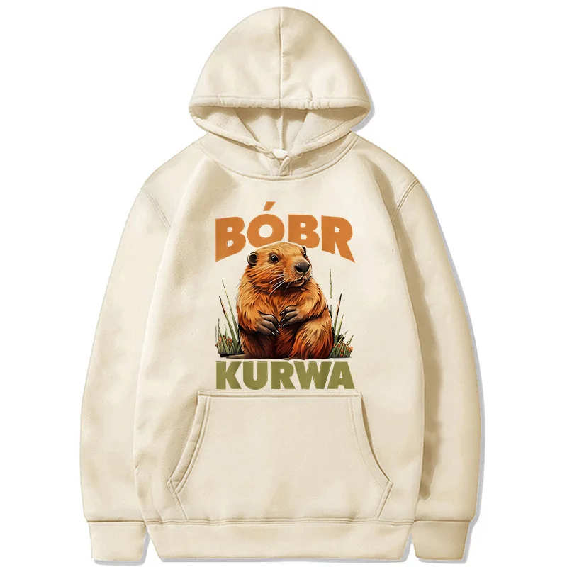 Men Women Fashion Streetwear Bobr Kurwa Harajuku Y2k Hoodies Funny Cartoon Casual Hooded Kurwa Bober Grunge Sweatshirts Clothes