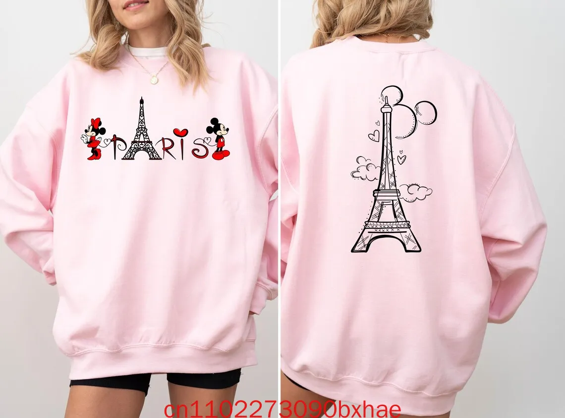 سويت شيرت ديزني باريس الجديد لعام 2026، سويت شيرت ديزني لاند باريس للإجازات، سويت شيرت ميكي وميني باريس #2