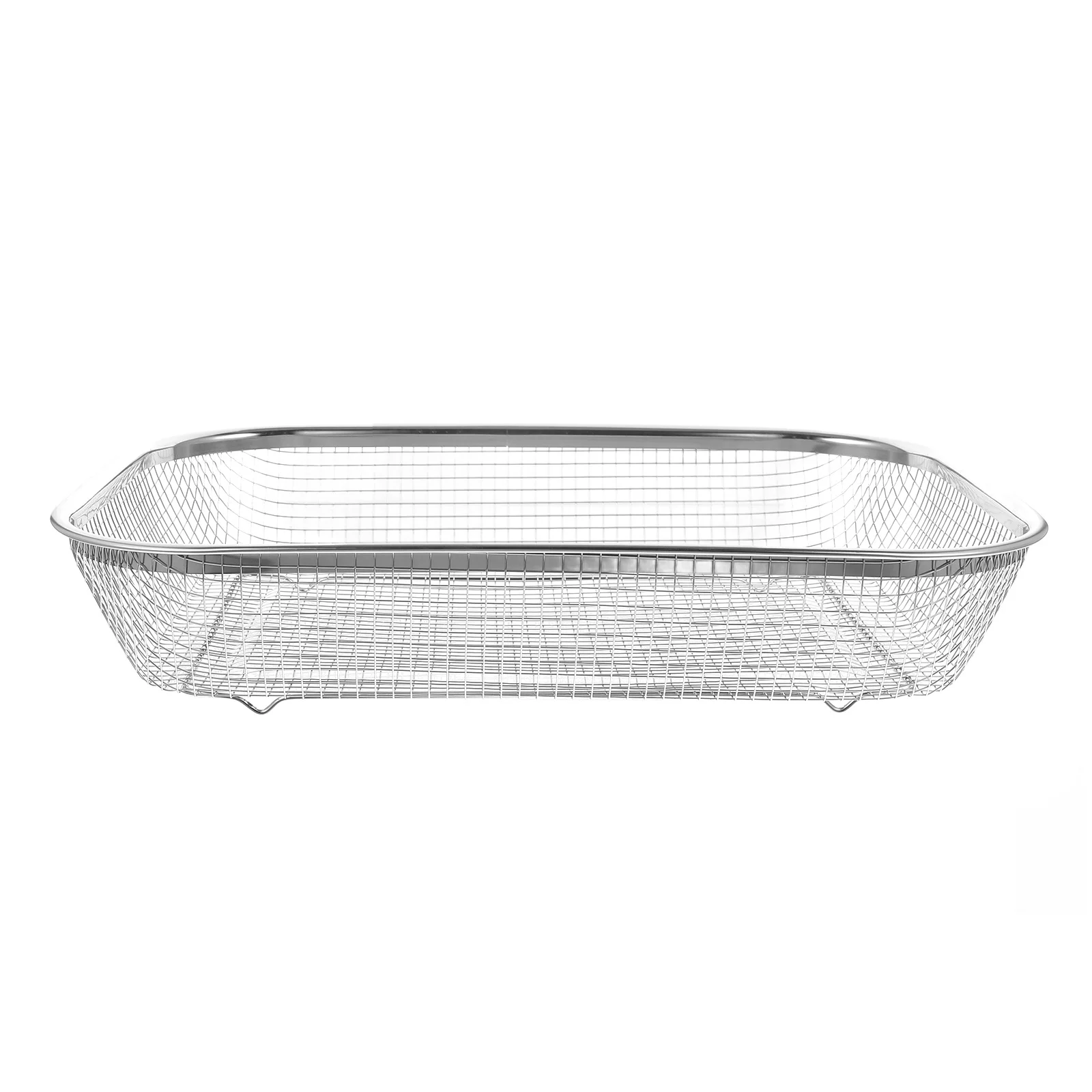

Stainless Steel Fruit Vegetable Strainer Large Mesh Colander Wire Basket Sifter Kitchen Accessory Multi function Household