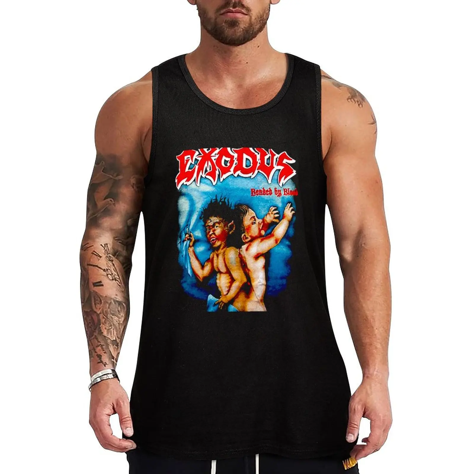 

exodus Tank Top Men sleeveless tee gym t-shirts man Men's singlets