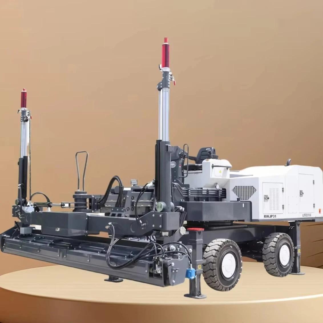 Telescopic Boom Automatic Grader, Long-distance Ground Leveling, Concrete Laser Screed Machine