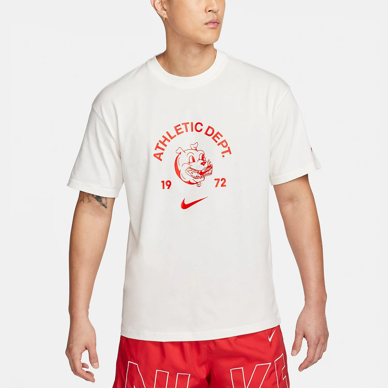 

Nike genuine New Men's Printed Round-Neck Casual T-Shirt FJ5244-133