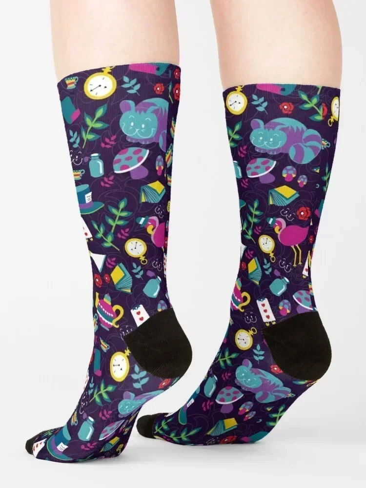 جوارب It is a Wonderland Socks المخصصة للرجبي جوارب للأولاد والأطفال للسيدات