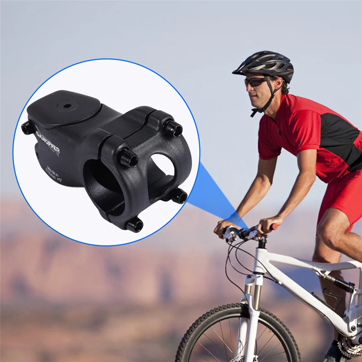 جديد GANOPPER 0 درجة الجذعية الدراجة الجبلية 31.8 المسار الجبلي الطريق دراجة سبيكة المقود الجذعية 50 مللي متر ارتفاع بار الجذعية