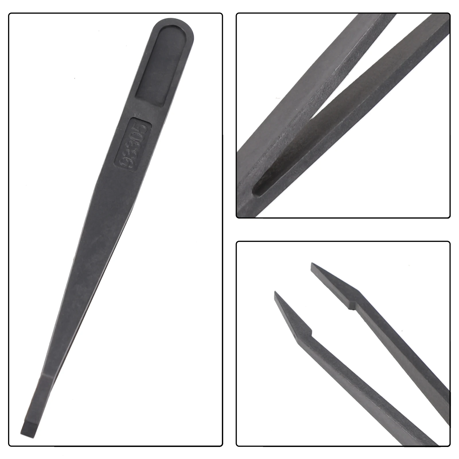 Anti-Static Carbon Fiber Tweezers Plastic Soft Elastic Pincet Set Precision Maintenance Industrial Repair Tools For Watchmaker