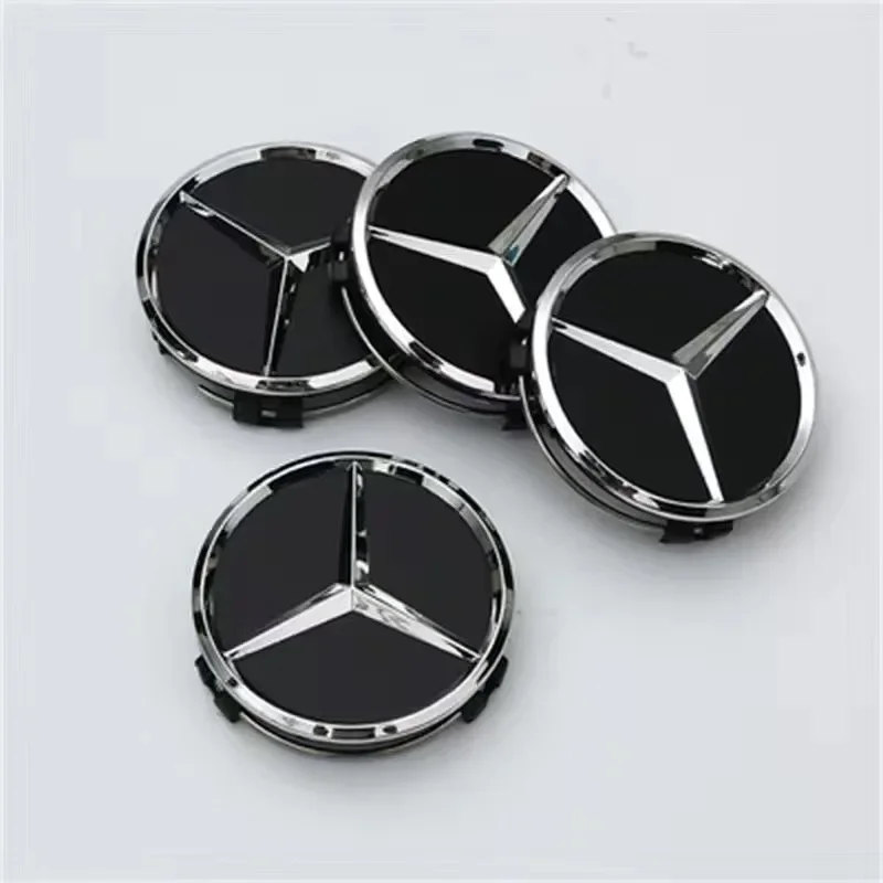 20pcs 75MM Car Styling Wheel Center Covers Hub Caps Replacement Mercedes Benz Amg W211 W203 W204 W210 W124 AMG W202 view 2