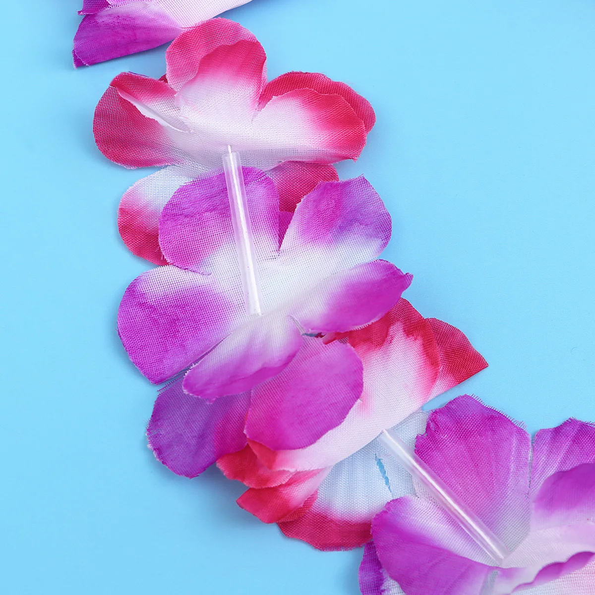 

3 Set/12 Two-color Wreath Hawaii Party Favors Artificial Flowers Garland Props Neck Kit Wreaths