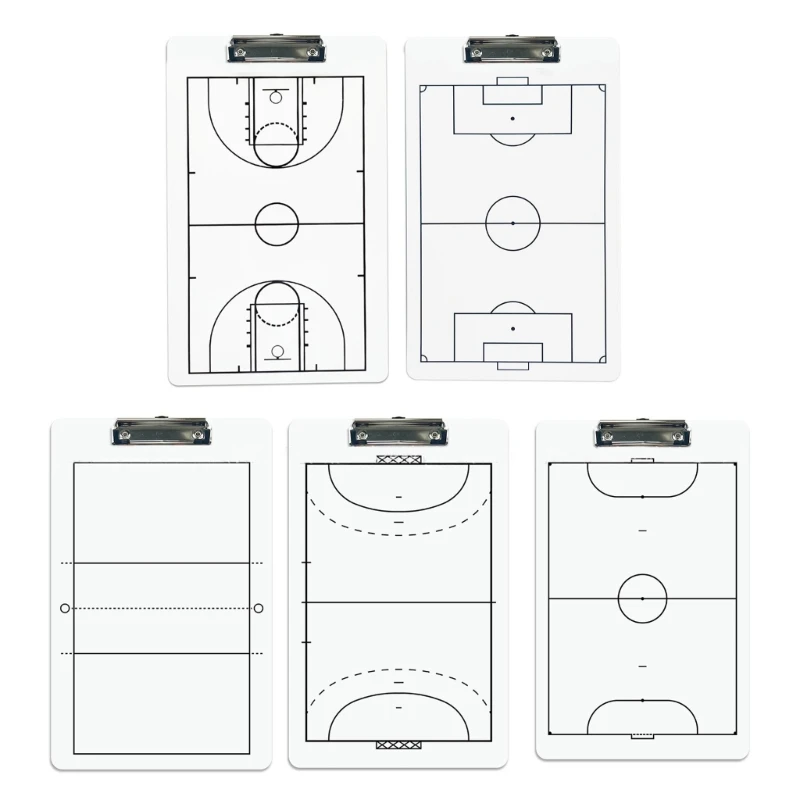 Basketball Whiteboard Coaches Marker Board Coaching Board Football Dry Erases Board with Whiteboard Marker for Coaches