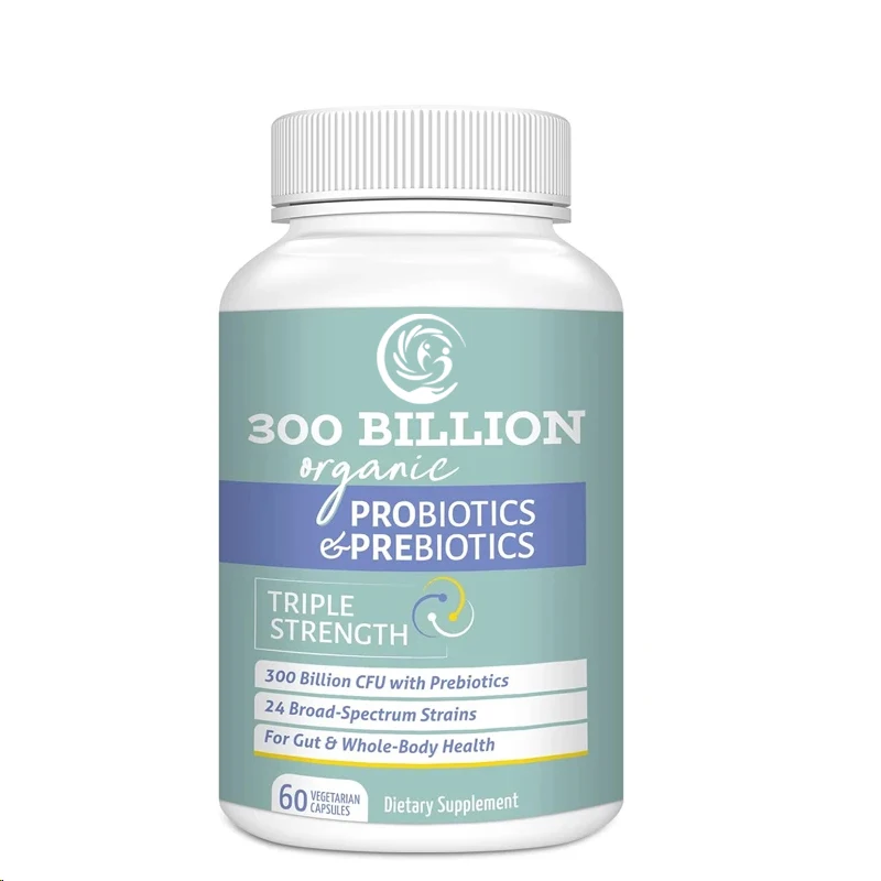 300 billion CFU of male and female probiotics, 24 strains of probiotics, used for digestion, immunity, and overall health