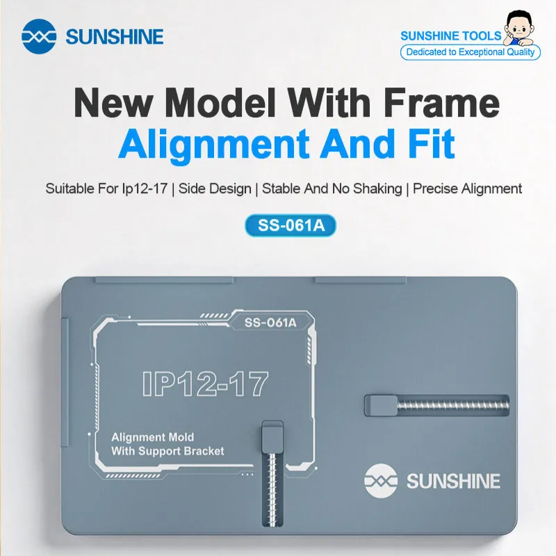 SUNSHINE SS-061A Spring Loaded Automatic Positioning Laminating Pad Fit for IP 12?17 Series Stable & Shake Free Alignment Module