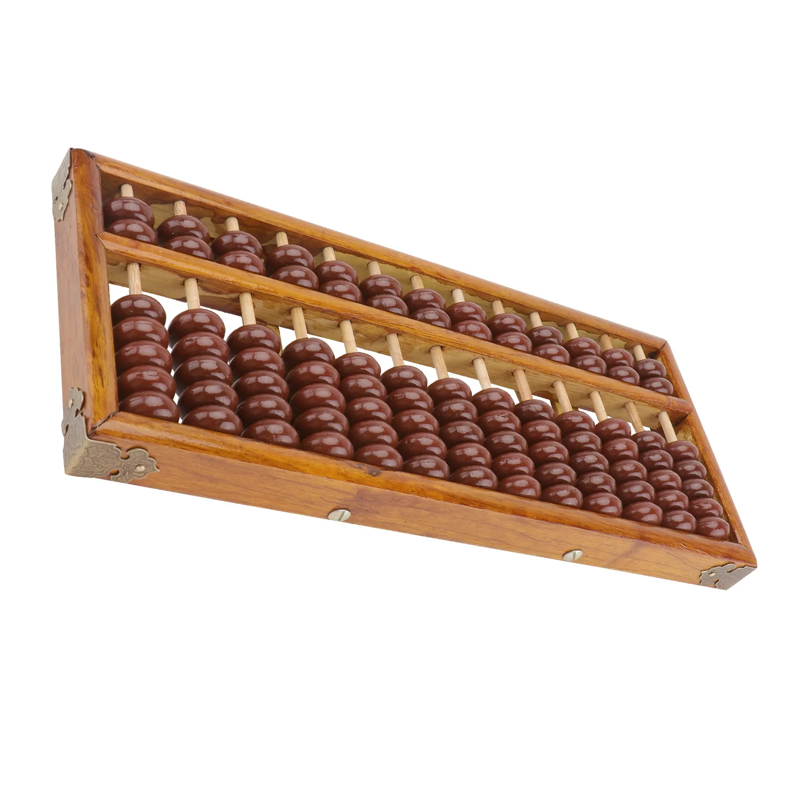 1Pcs 7 Bead Abacus Mental Arithmetic Abacus 13 Rods Students Wooden Educational Tool Compact Durable Brain Development