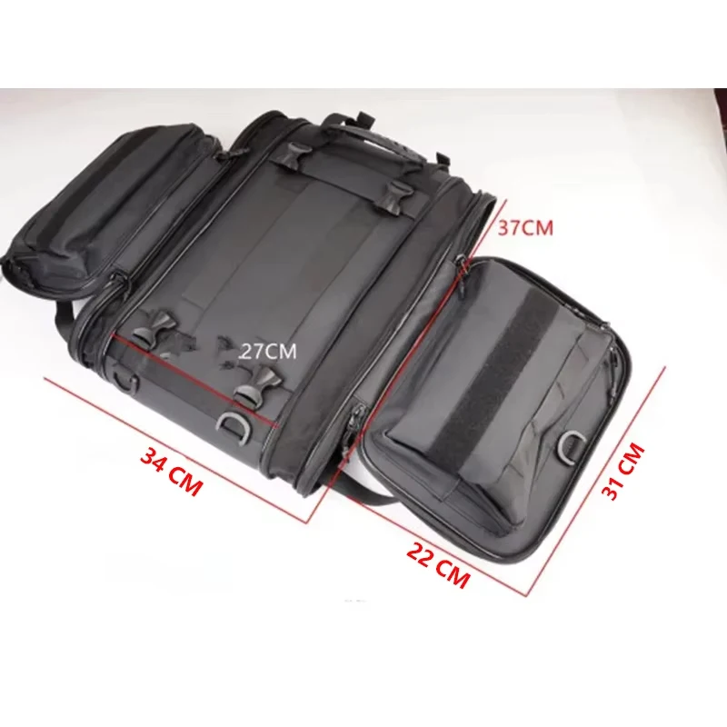 مقاوم للماء دراجة نارية الذيل حقيبة توسيع المحرك الخلفي المقعد الخلفي السرج حقيبة الأمتعة السلة العالمي لسيارات BMW هوندا ياماها سوزوكي #2