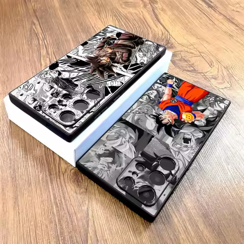 Black Soft Phone Cover Case for Samsung Galaxy S25 Edge S21 FE S20 S24 Plus S23 Ultra Dragon Ball Saiyan Goku