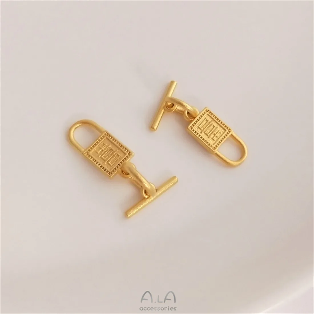 Sand Gold Bow Small Flower OT Buckle Handmade Accessories DIY Bracelet Necklace Jewelry Buckle Connection Buckle Buckle Buckle