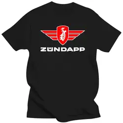 New 2021 Zundapp Motorcycles Men's Black T-Shirt Cotton Printed Short Sleeves Funny Graphic Tee Shirt(1)