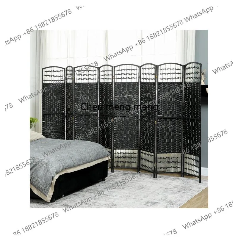 

8-Panel Folding Room Divider - Versatile Privacy Screen for Home, Office, or Events