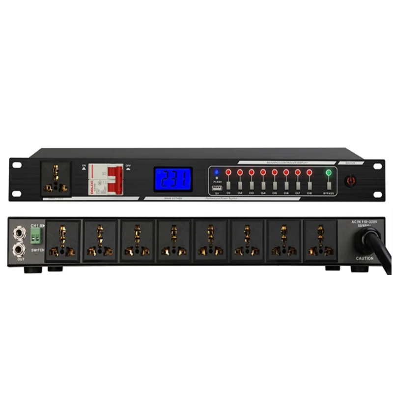 Audio Power Regulator 8-Channel Power Management Sequencer With Independent Air Switch Power Sequence For stage