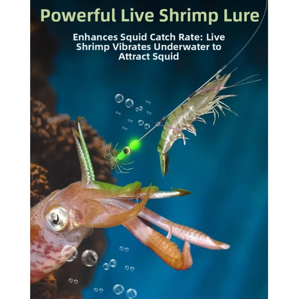 Squid Fishing Hooks Stainless Steel Glow in Dark for Night Octopus Cuttlefish Umbrella Style with Rust Resistance