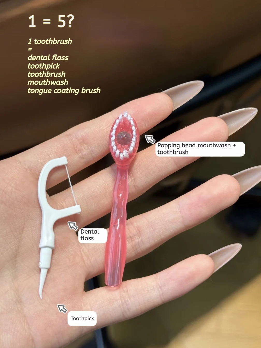 فرشاة أسنان AIRKISS Burst Bead، شعر ناعم يمكن التخلص منها بدون خيط تنظيف الأسنان #3