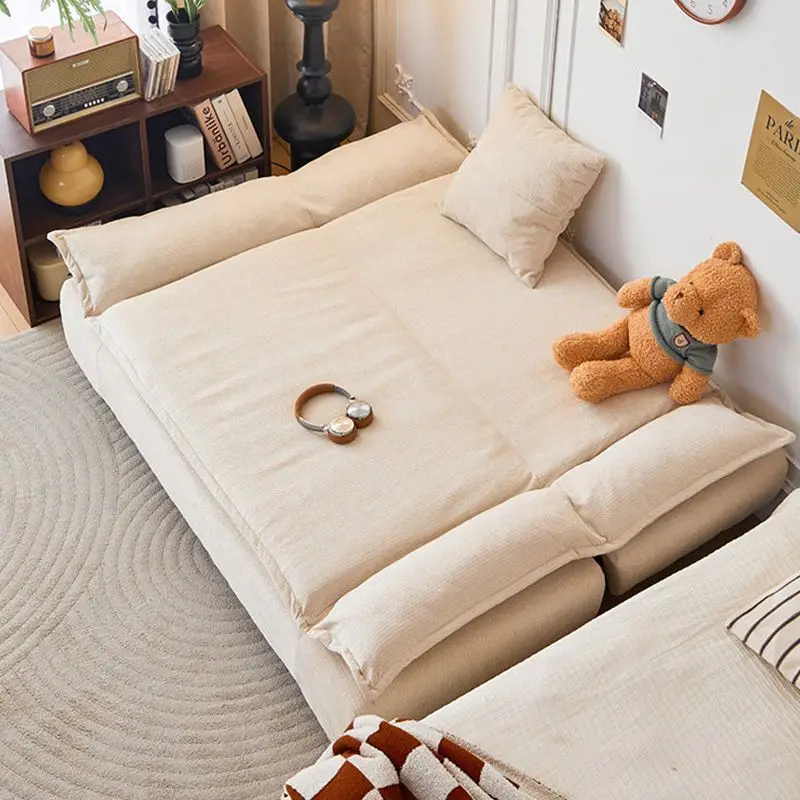 Sailing fabric sofa bed folding dual-purpose sofa bed, modern simple small apartment rental apartment sofa
