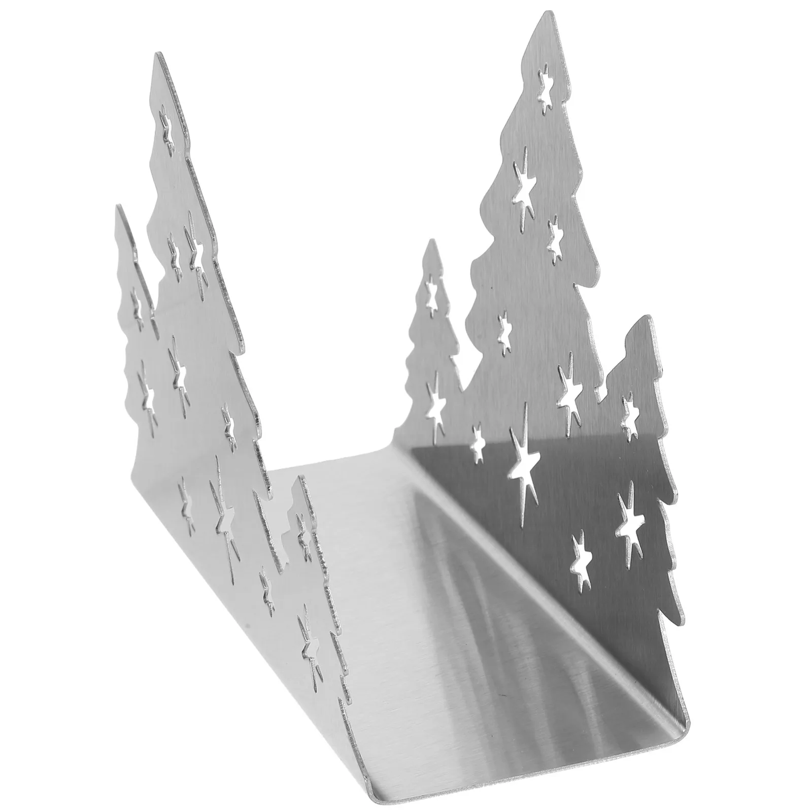 1Pcs Creative Christmas Tree Napkin Holder Stainless Steel Tissue Rack for Living Room Bedroom Toilet Coffee Shop Desktop Paper