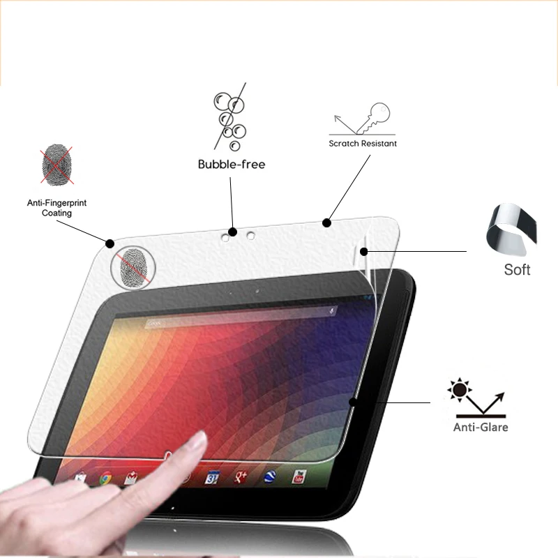 Front Anti-Glare screen protector matte film For Samsung Google Nexus 10 10.1