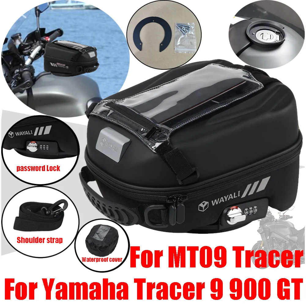 

For YAMAHA MT09 Tracer MT-09 Tracer 9 900 GT 9GT 900GT Accessories Tank Bag Luggage Tanklock Storage Bag Backpack Navigation Bag