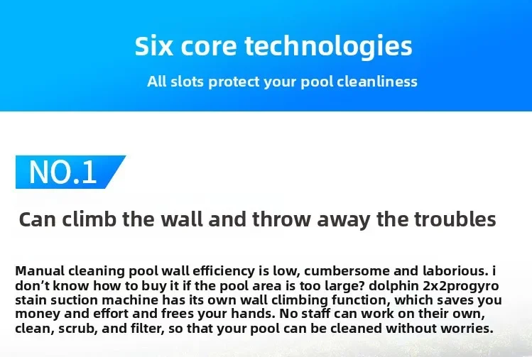 La machine d'aspiration automatique des eaux usées peut monter le mur, équipement de nettoyage des piscines, aspiration des eaux usées de piscine