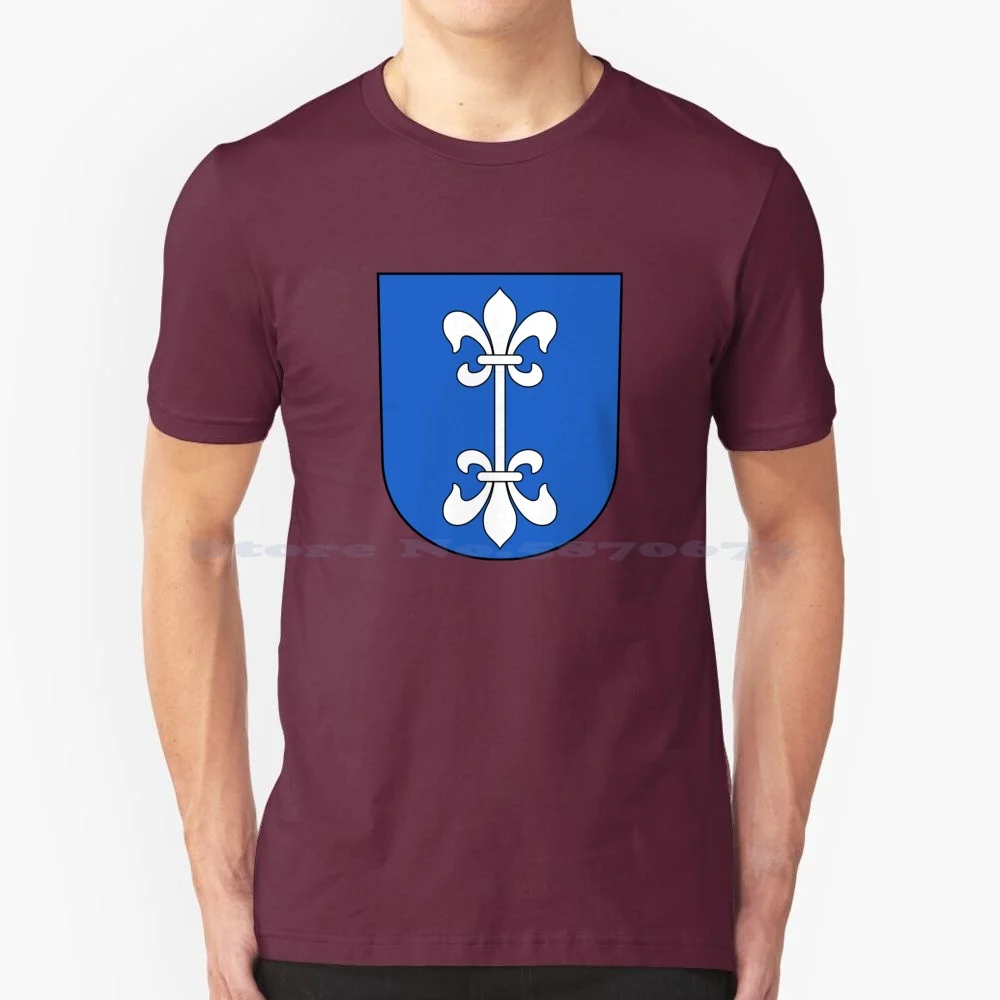 Dietikon Coat Of Arms , Switzerland T Shirt 100% Cotton Tee Dietikon Switzerland Swiss Coat Of Arms Schweizer Suisse Svizzero