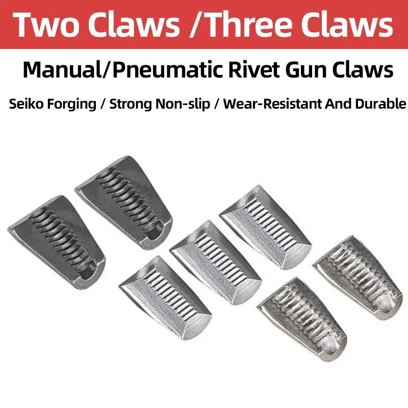 Rocol-pneumática Rivet Gun Acessórios Manual Reforçada Alta Resistência Industrial Grade Rebitando Ferramenta Two Jaw Jaw Garra Peça