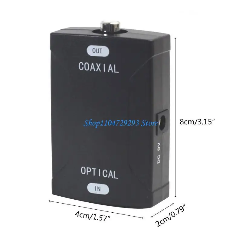Y2GD Coaxial to Optical Digital Converter 24bit/96K High Definition Sampling with Digital Coax Cable