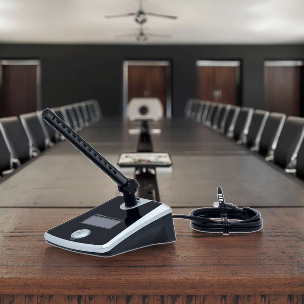 وحدة VA-340D Delegate مع ميكروفون مناقشة المؤتمرات الاحترافي لتتبع الفيديو للاجتماعات وغرفة اللوحة #4