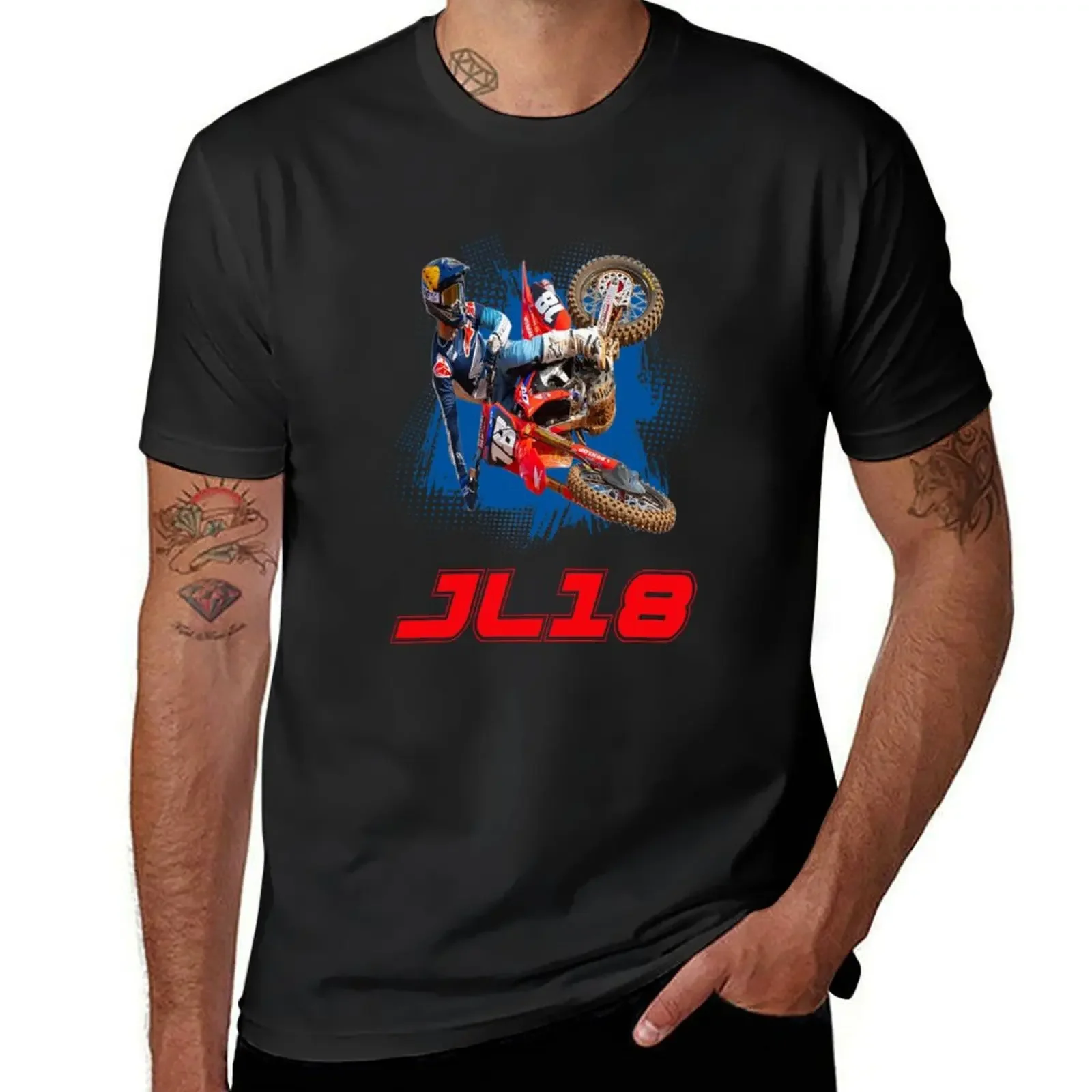 Jett JL18 Lawrence motocross legend Dirt bike Champion 18 Gift Design 2021 2022 T-Shirt funnys Aesthetic clothing mens t shirt