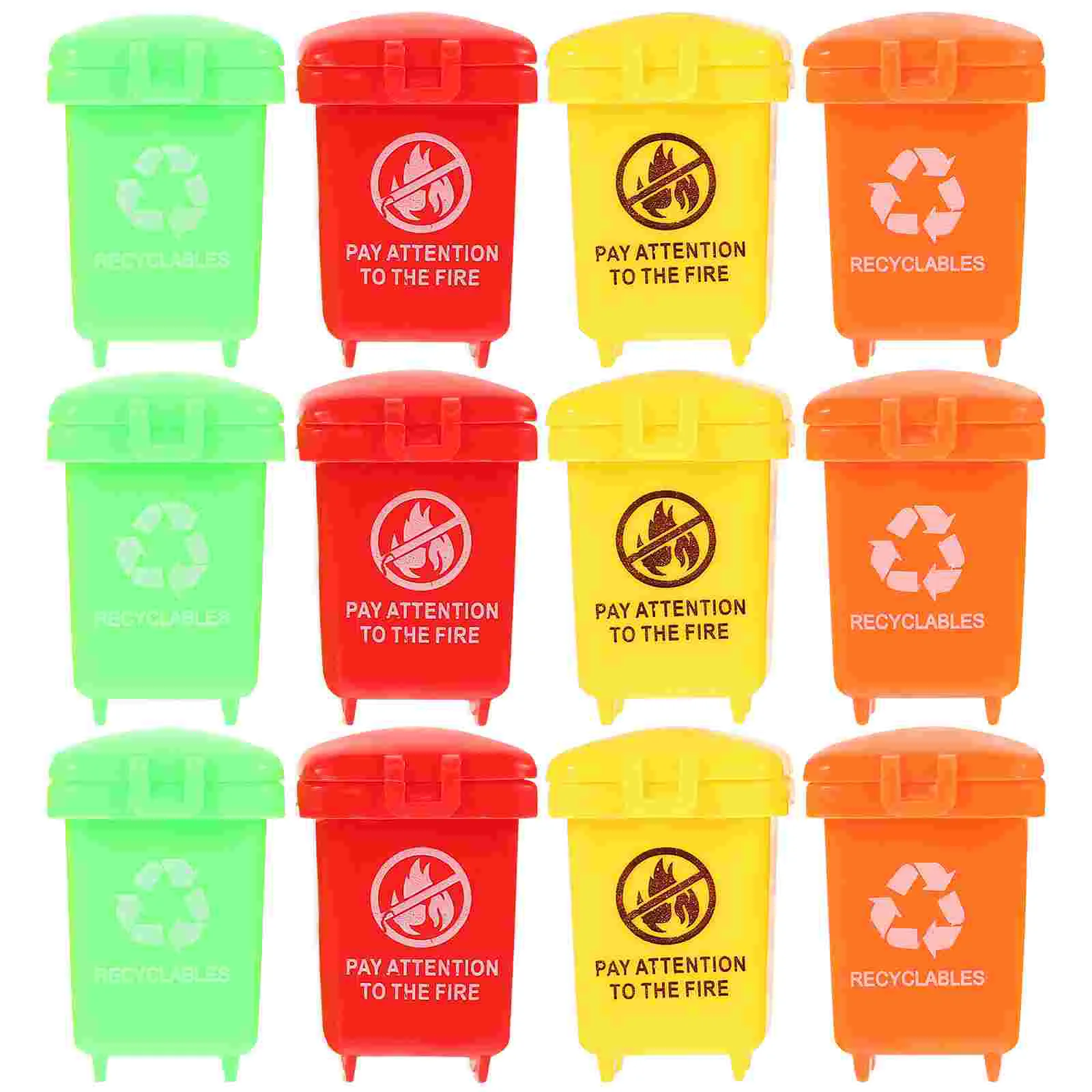 20 Pcs Mini Trash Props for Playtime Miniature Garbage Plastic Model