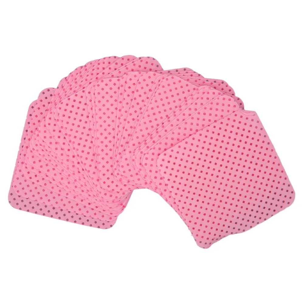 1000PCS Soft Eyelash Glue Cleaning Cotton Pad Non-Woven Fabric Pink Cleaning Nail Removal Pad Absorbent