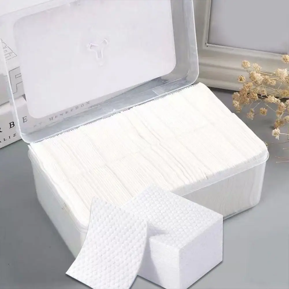 450/600 toalhetes de algodão descartáveis para maquiagem, removedor macio, papel de limpeza facial, saco de almofadas cosméticas, almofada de algodão cosmética