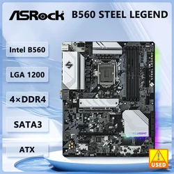 ASROCK B560 STEEL LEGEND Motherboard intel B560 LGA 1200 128GB DDR4 M.2 support i7-11700K i5-11400 i9-10900F i5-10400 i5-11600