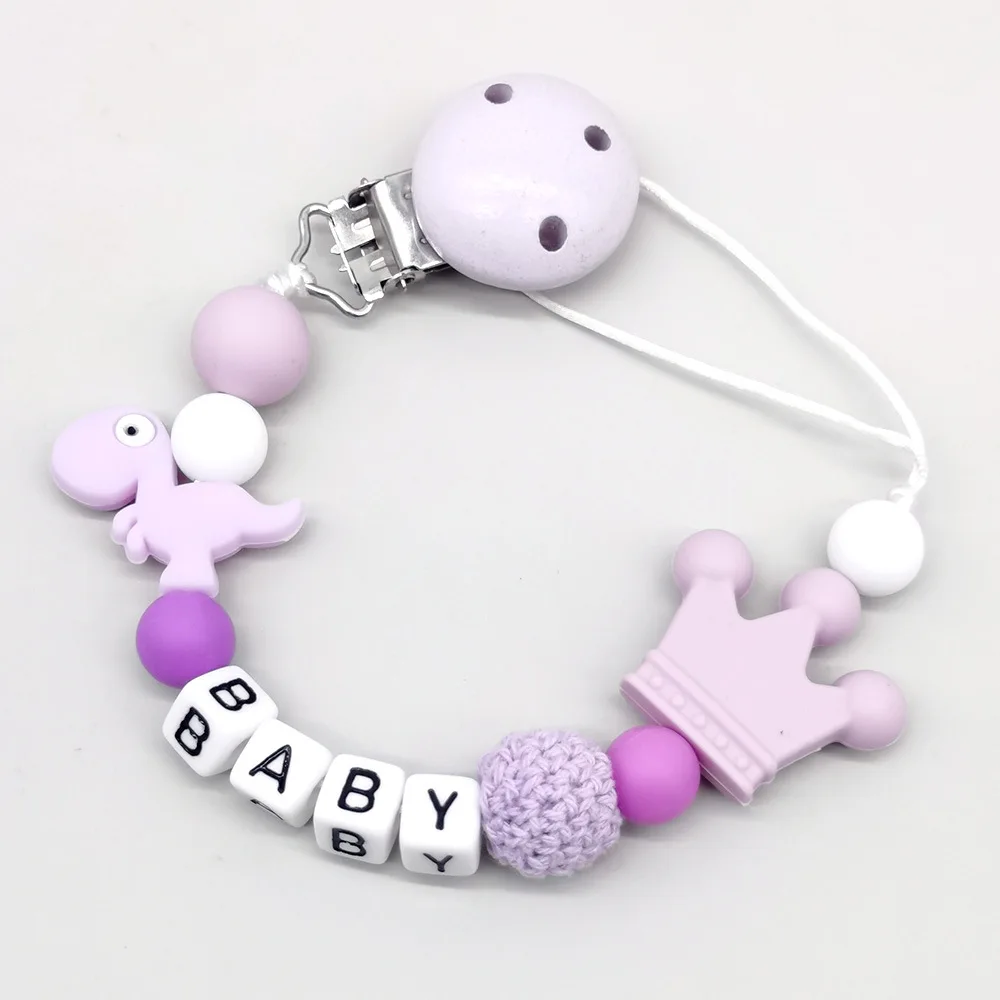 Flower Silicone Baby Pacifier Clip Chain BPA Free Teething Toy Newborn Dummy Nipple Clips Soother Pendant for Infants