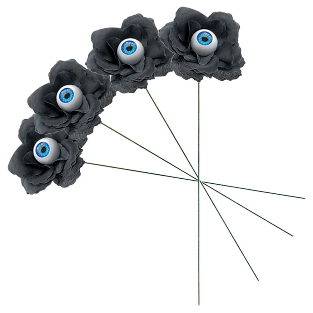 

4 Pcs Eyeball Decorations Halloween Outdoor Yard Party Artificial Festival Lawn Silk Cloth Garden