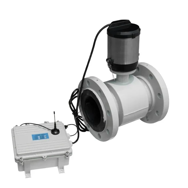 Magnetic Inductive Battery Powered Electromagnetic Flowmeter for Waste Water