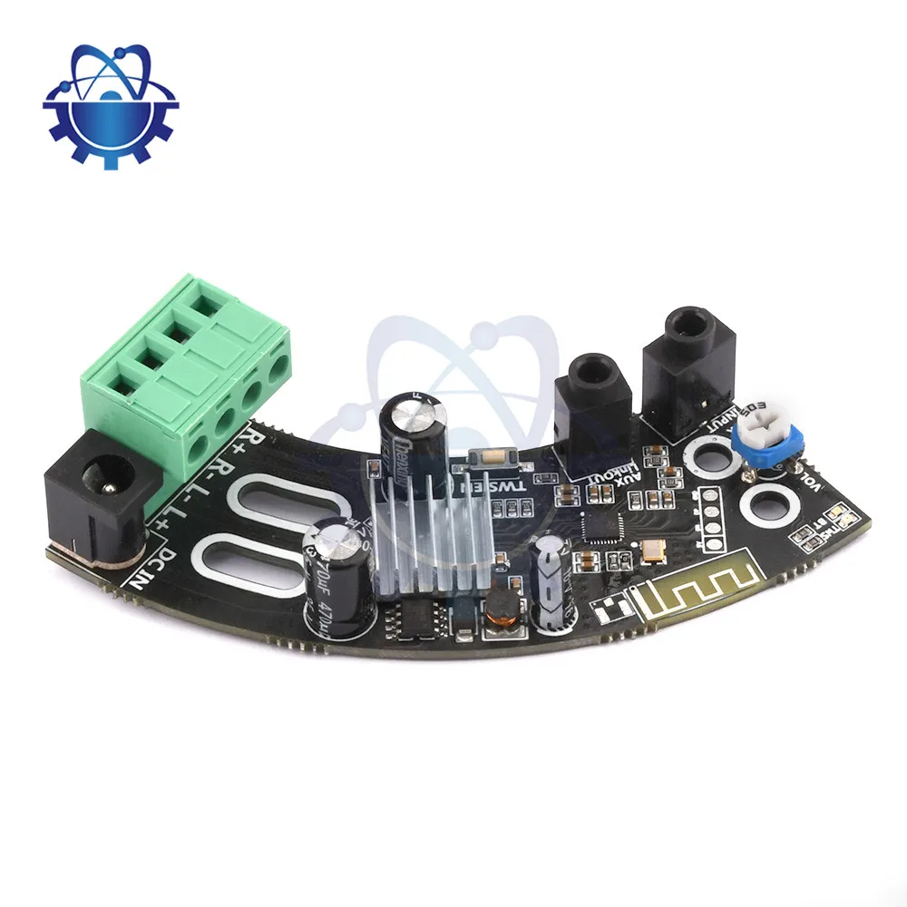 Dual-channel 2*15W Bluetooth audio amplifier DC9-19V DC5.5-2.5 Interface No Volume Adjustment AMP Power Amplifier Mode