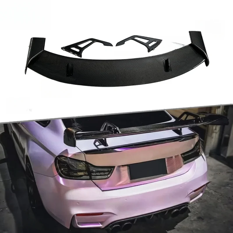 

Real Carbon Fiber ADR Style Swan Neck Rear Wing Trunk Spoiler Lip Car Exterior Styling
